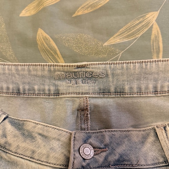 Maurices Light Blue Distressed Skinny Denim Jeans Size Regular XL - Picture 8 of 11